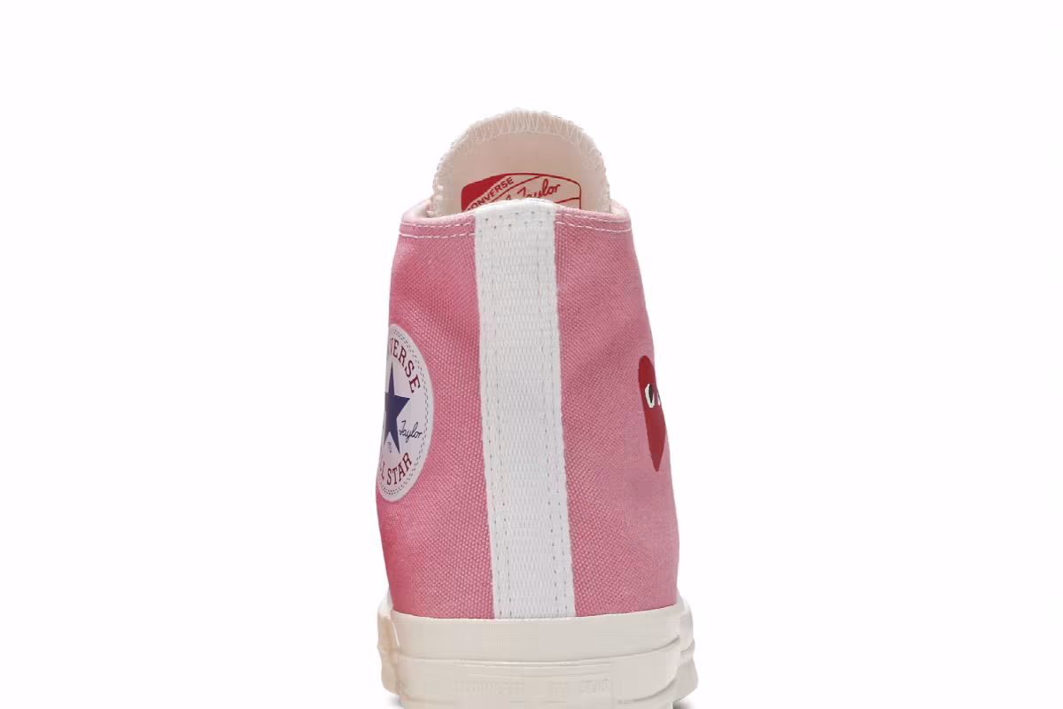 Comme des Garçons PLAY x Converse Chuck 70 High Bright Pink, view 8