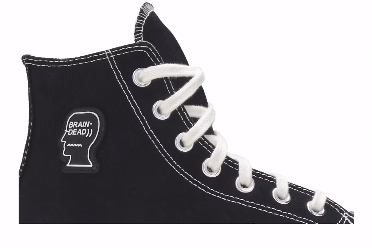 Brain Dead x Converse Chuck 70 High Black, view 3