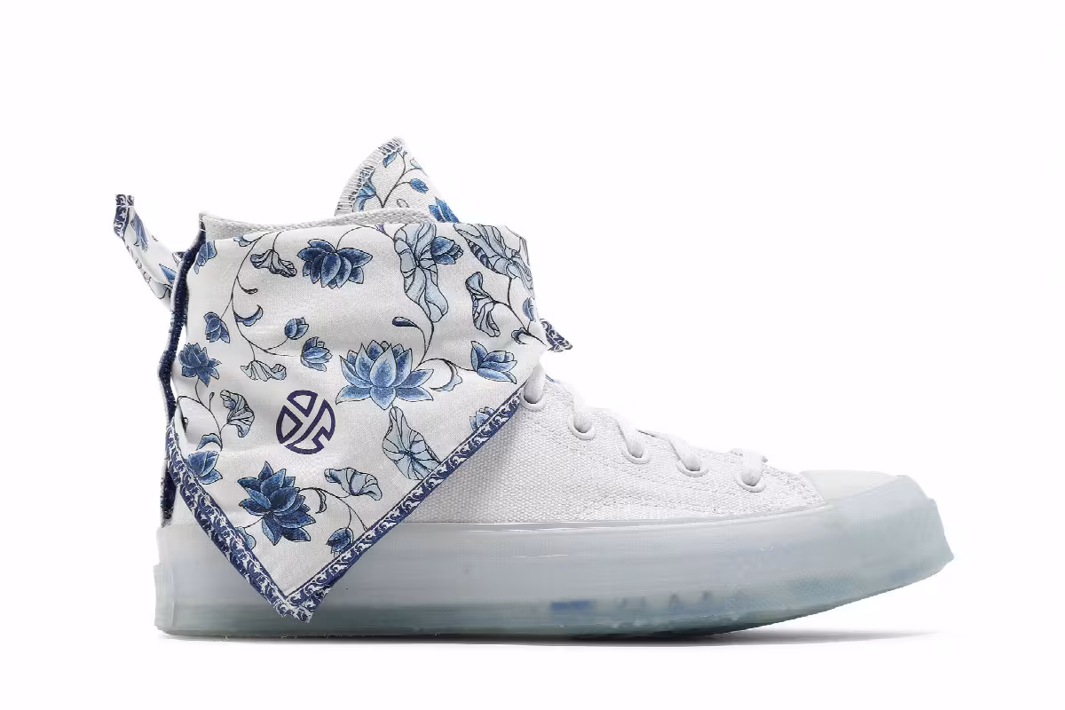 Lay Zhang x Converse Chuck 70 High Blue White Porcelain, view 2