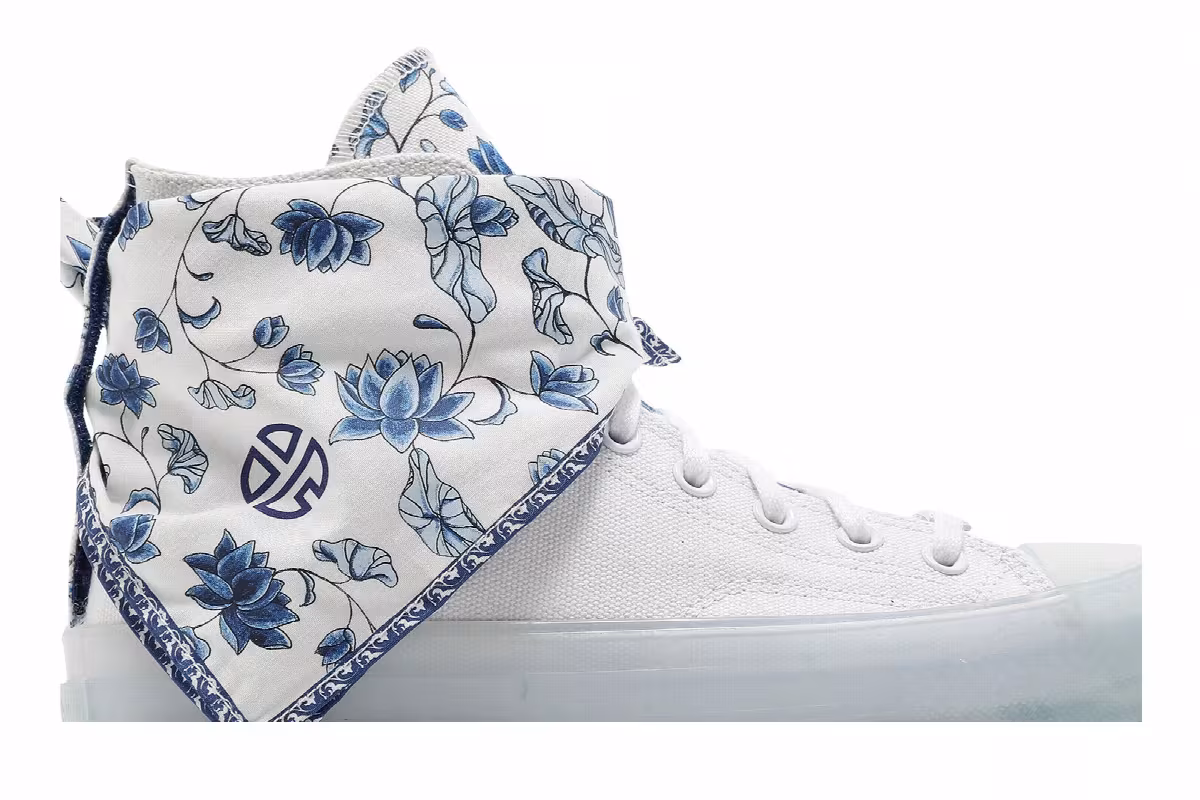 Lay Zhang x Converse Chuck 70 High Blue White Porcelain, view 3