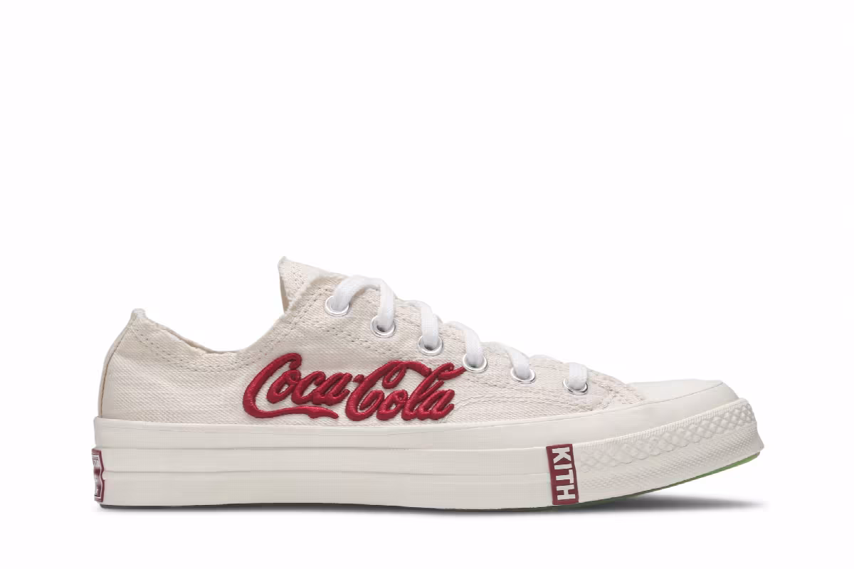 Kith x Coca-Cola x Converse Chuck 70 Low Parchment, view 2