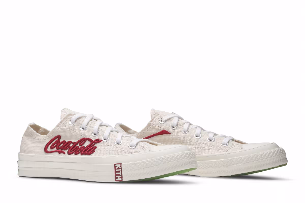 Kith x Coca-Cola x Converse Chuck 70 Low Parchment, view 9