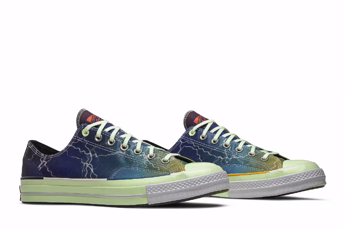 Pigalle x Converse Chuck 70 Low Lightning Storm, view 9