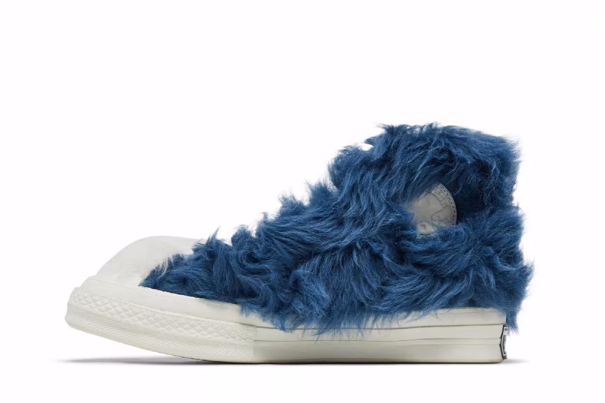 AMBUSH x Converse Chuck 70 High Fuzzy - Navy Blue, view 4