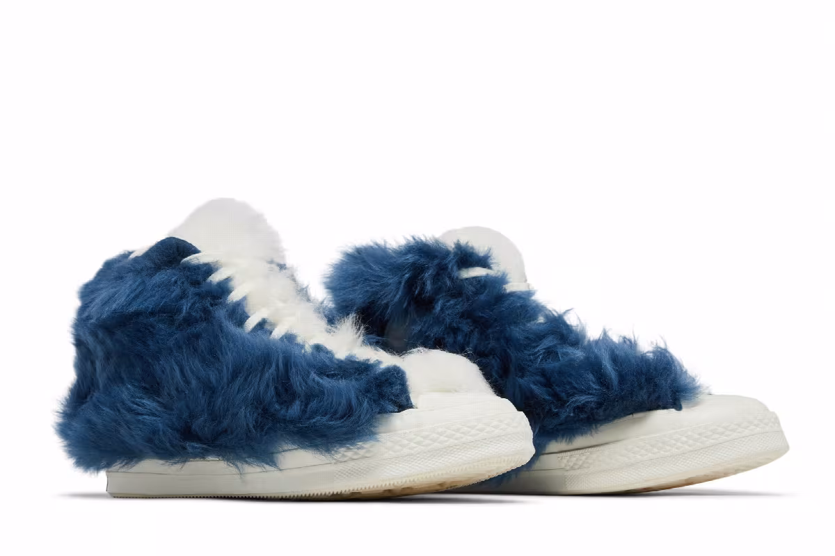 AMBUSH x Converse Chuck 70 High Fuzzy - Navy Blue, view 9