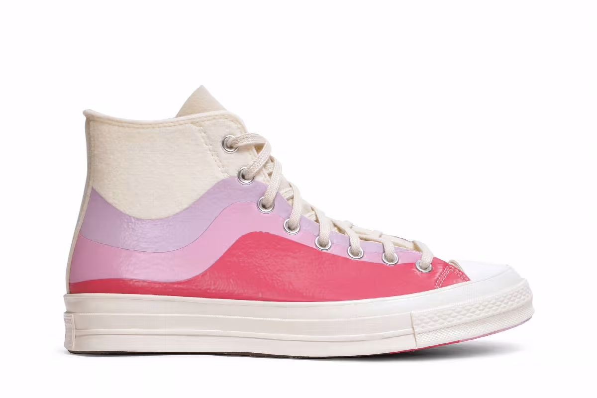 Converse Chuck 70 High Thermo Felt - Winter White Pink, view 2
