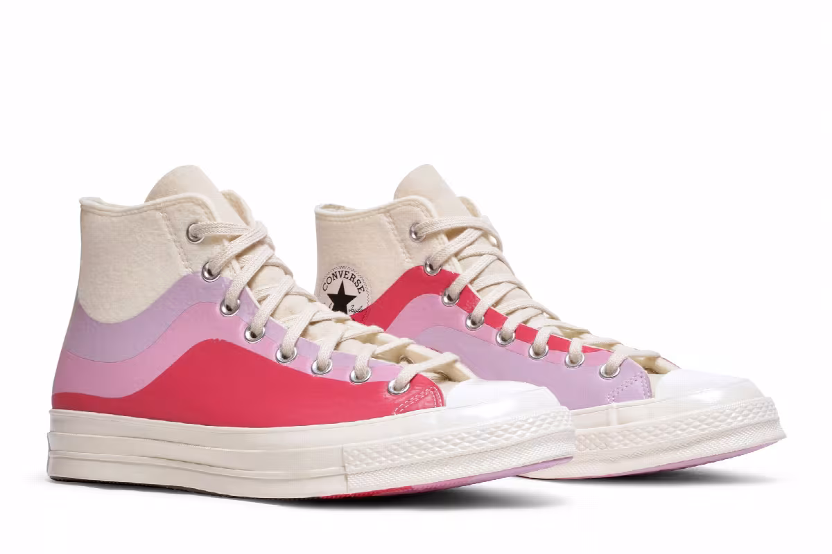 Converse Chuck 70 High Thermo Felt - Winter White Pink, view 9