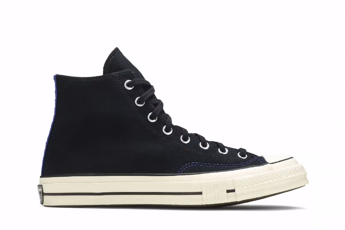 Undefeated x Converse Chuck 70 High Black, view 2
