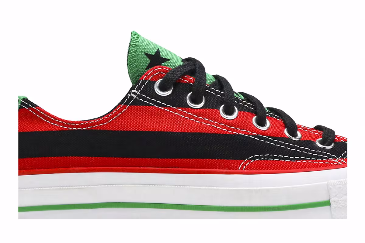 Denim Tears x Converse Chuck 70 Low Pan-African Flag, view 3