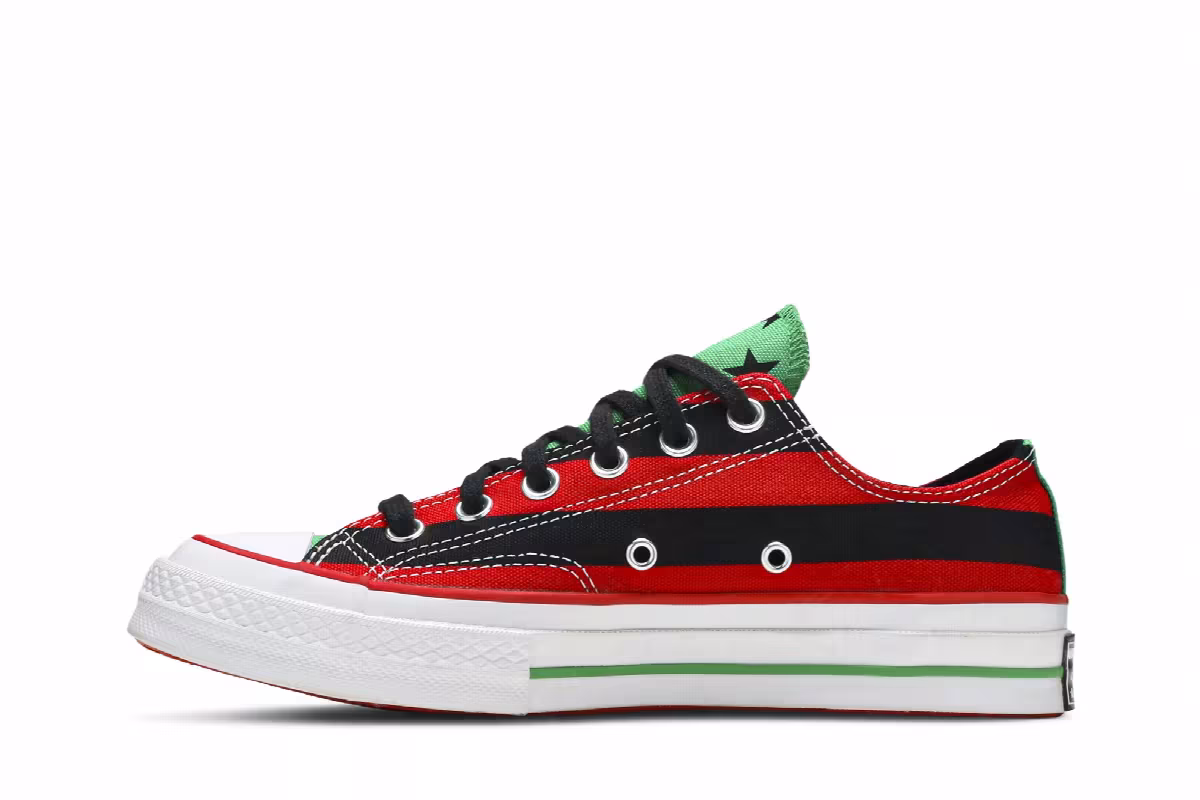 Denim Tears x Converse Chuck 70 Low Pan-African Flag, view 4
