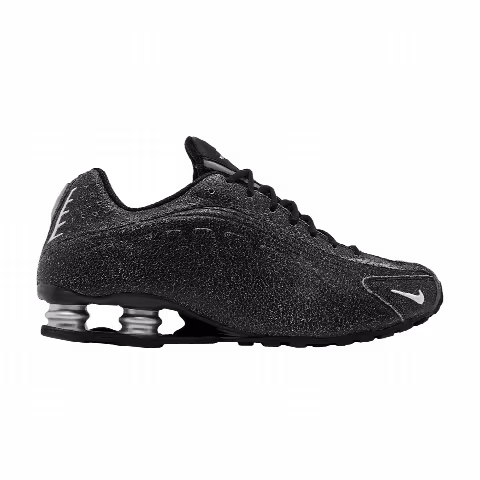 Nike Shox R4 'Black Distressed Leather'