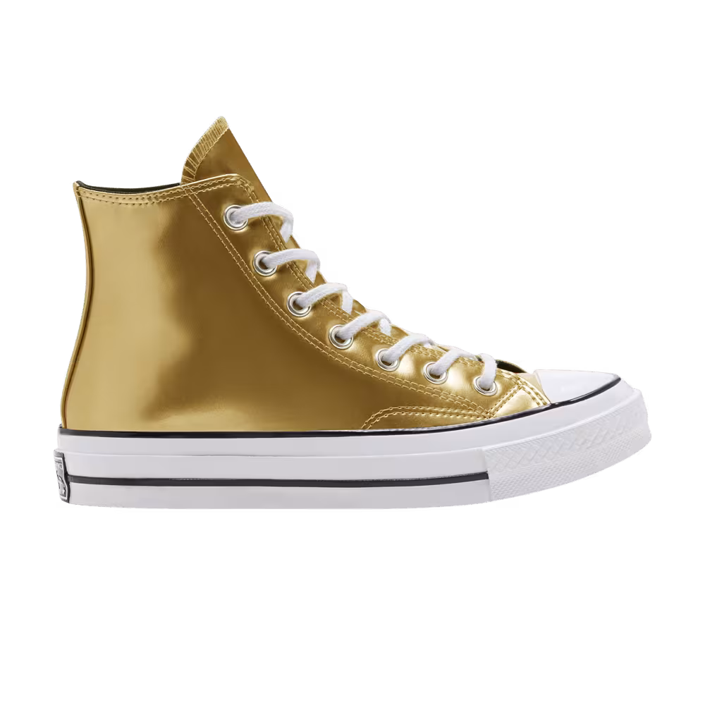 Converse Women's Chuck 70 High Industrial Glam - Metallic Gold