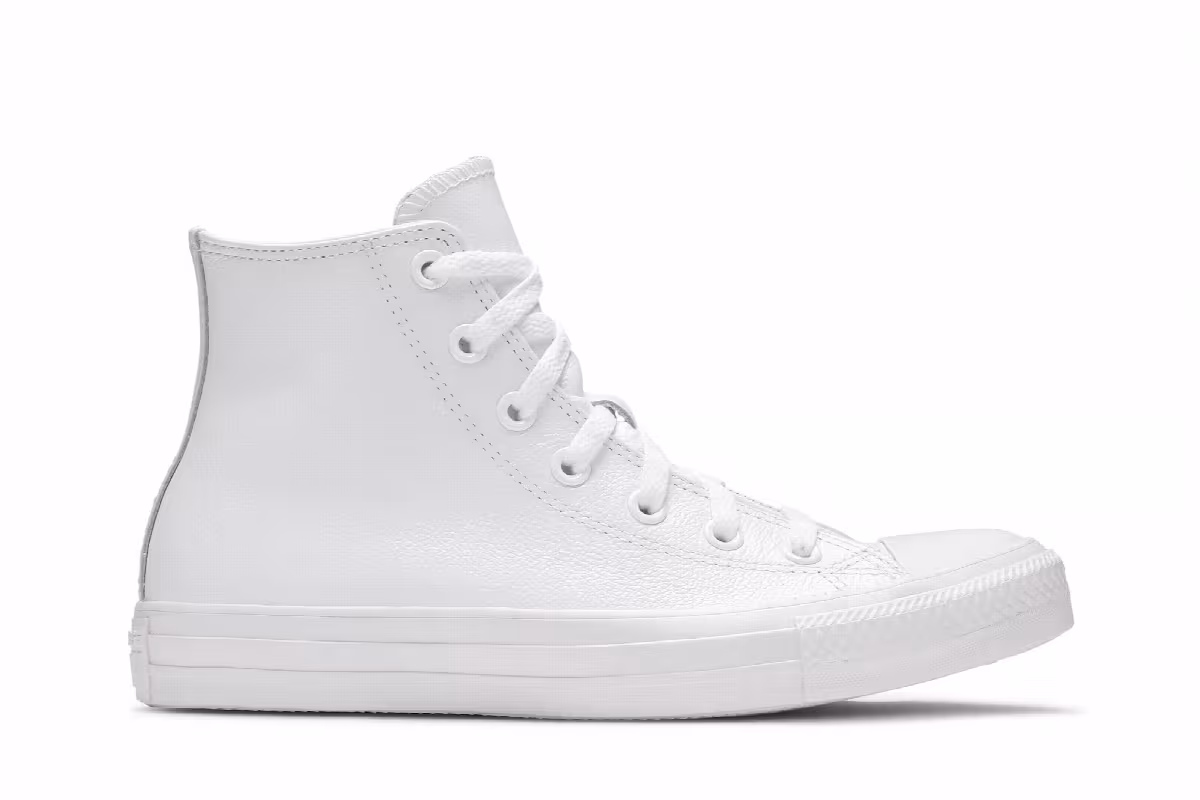 Converse Chuck Taylor All Star High White Monochrome, view 2