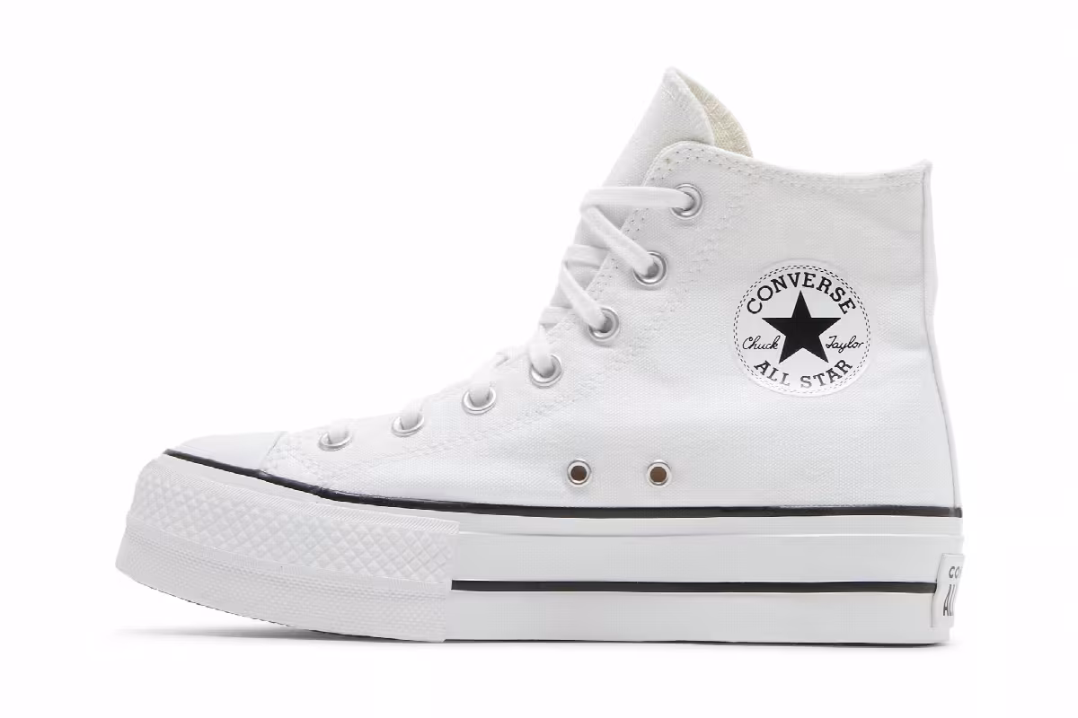 Converse Women's Chuck Taylor All Star Platform High White, view 4