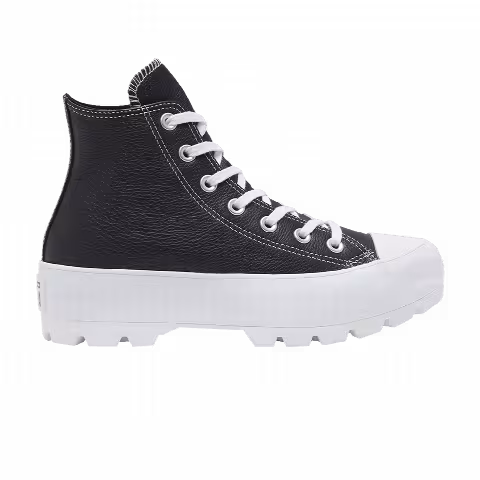 Converse Wmns Chuck Taylor All Star Lugged Leather High 'Black White'