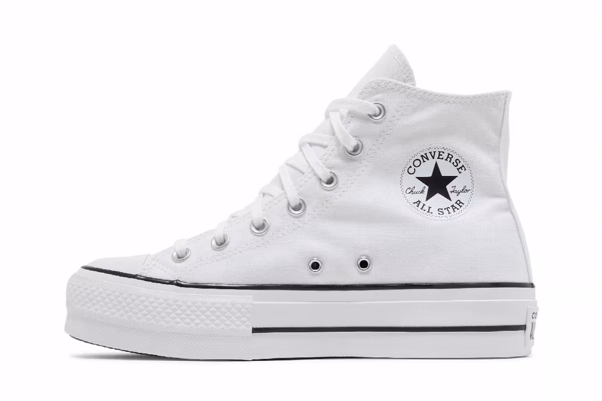 Converse Chuck Taylor All Star Platform High White, view 4