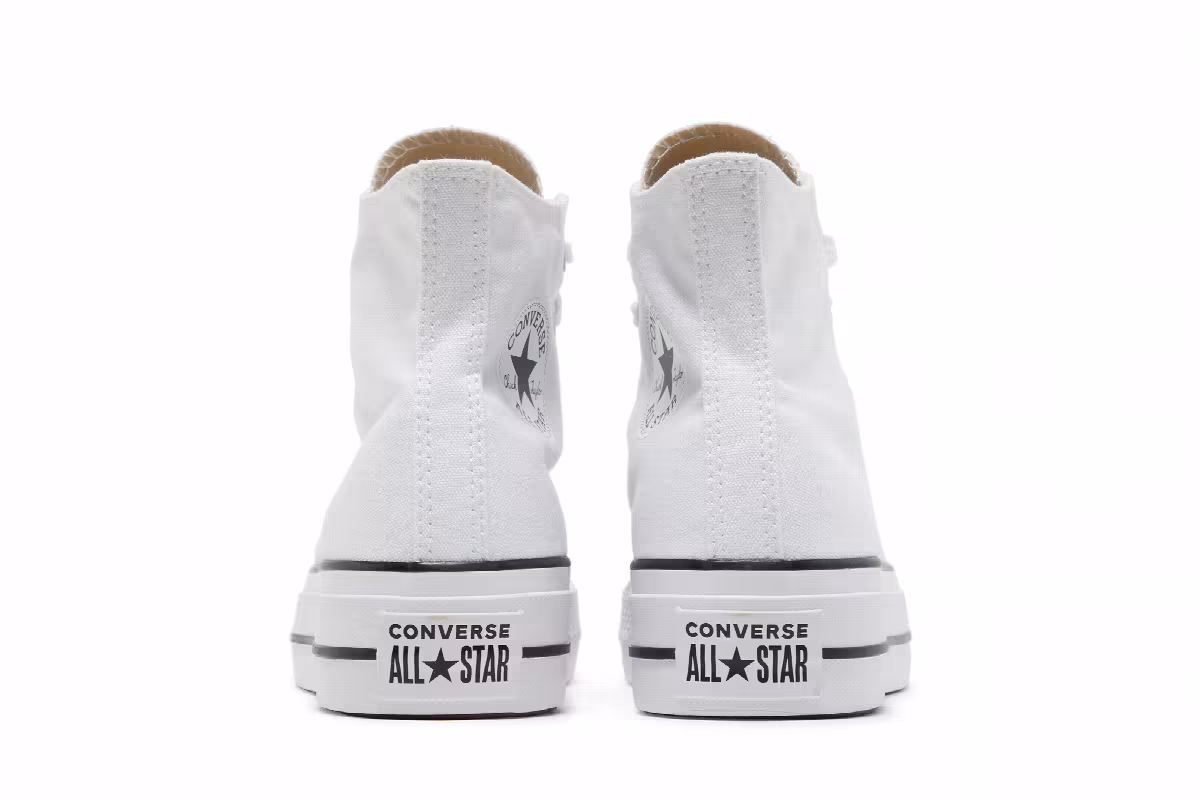 Converse Chuck Taylor All Star Platform High White, view 7