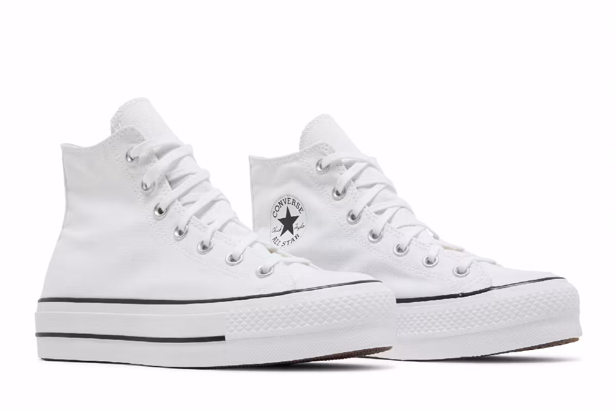 Converse Chuck Taylor All Star Platform High White, view 9