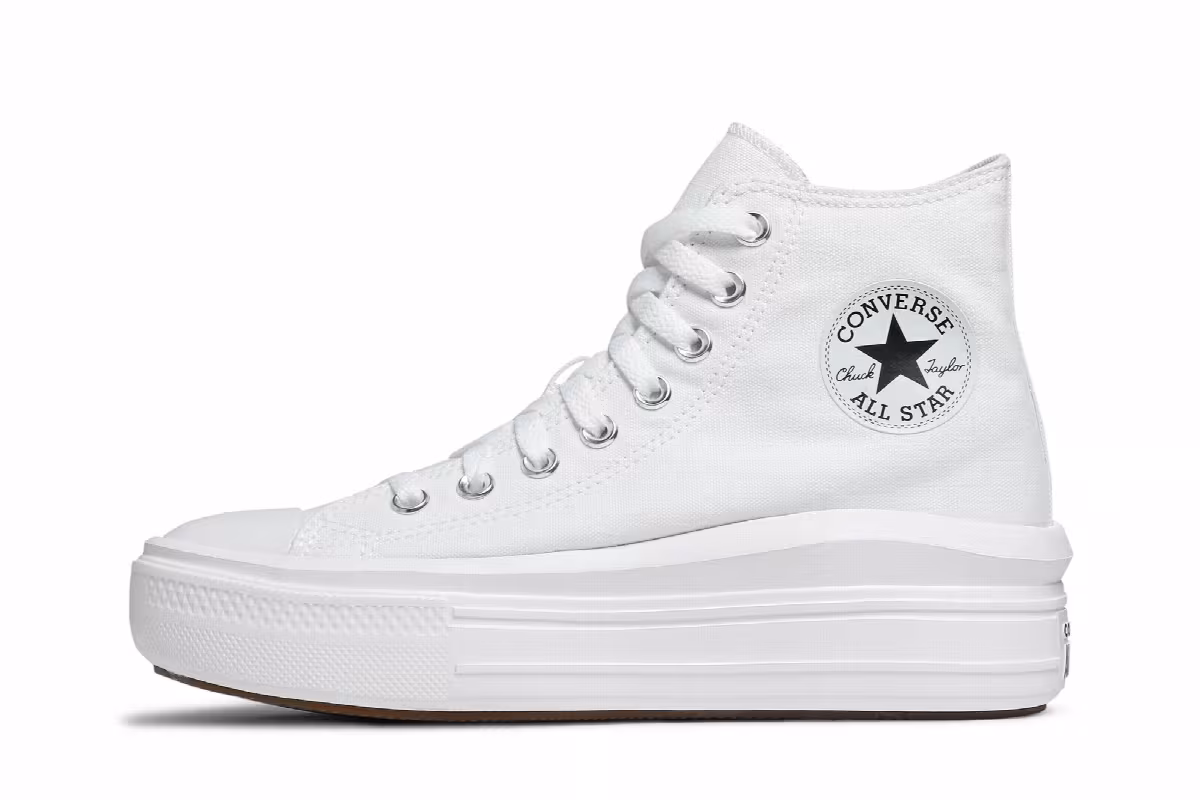 Converse Women's Chuck Taylor All Star High Move White Ivory, view 4