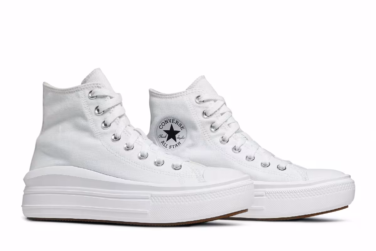 Converse Women's Chuck Taylor All Star High Move White Ivory, view 9