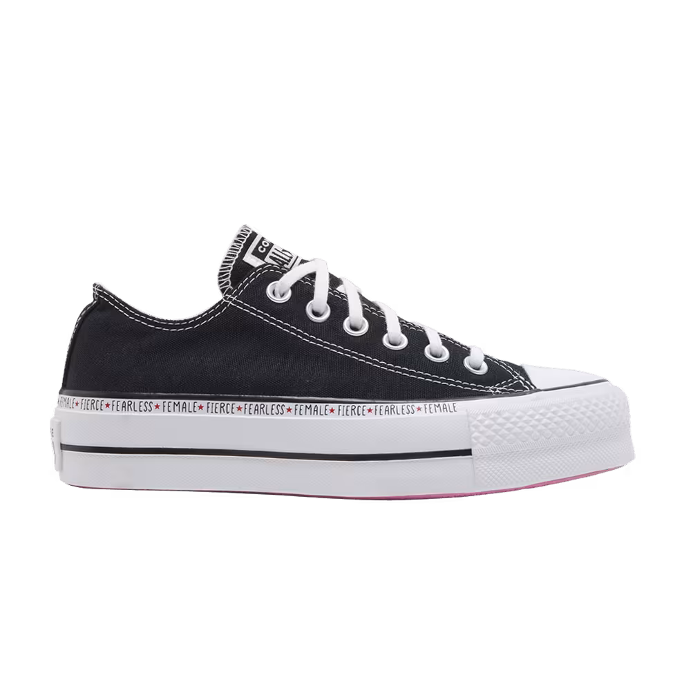 Converse Women's Chuck Taylor All Star Lift Low Fierce Fearless Female