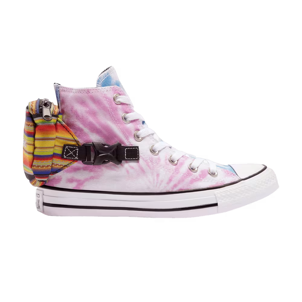 Converse Women's Chuck Taylor All Star Buckle Up High Rainbow Tie-Dye
