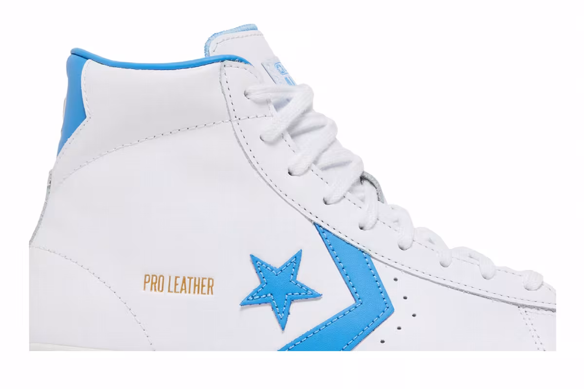 Converse Pro Leather Hi White Blue, view 3