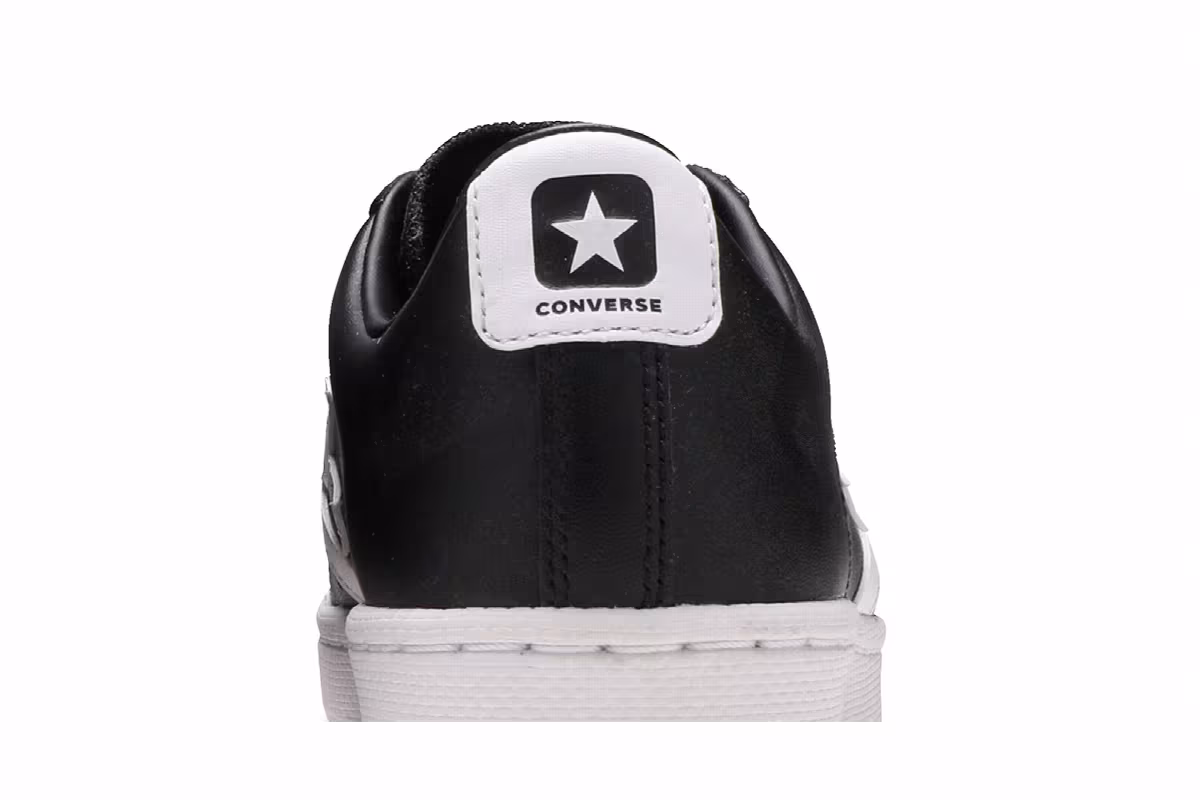 Converse Pro Leather Low Black White, view 8
