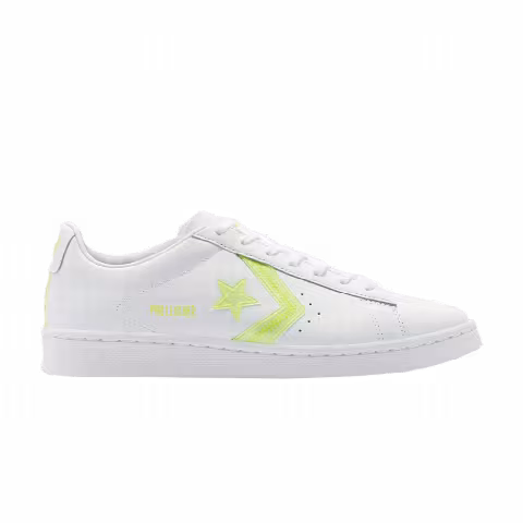 Converse Pro Leather Low 'Hi-Vis Collection - White Lemon Neon'