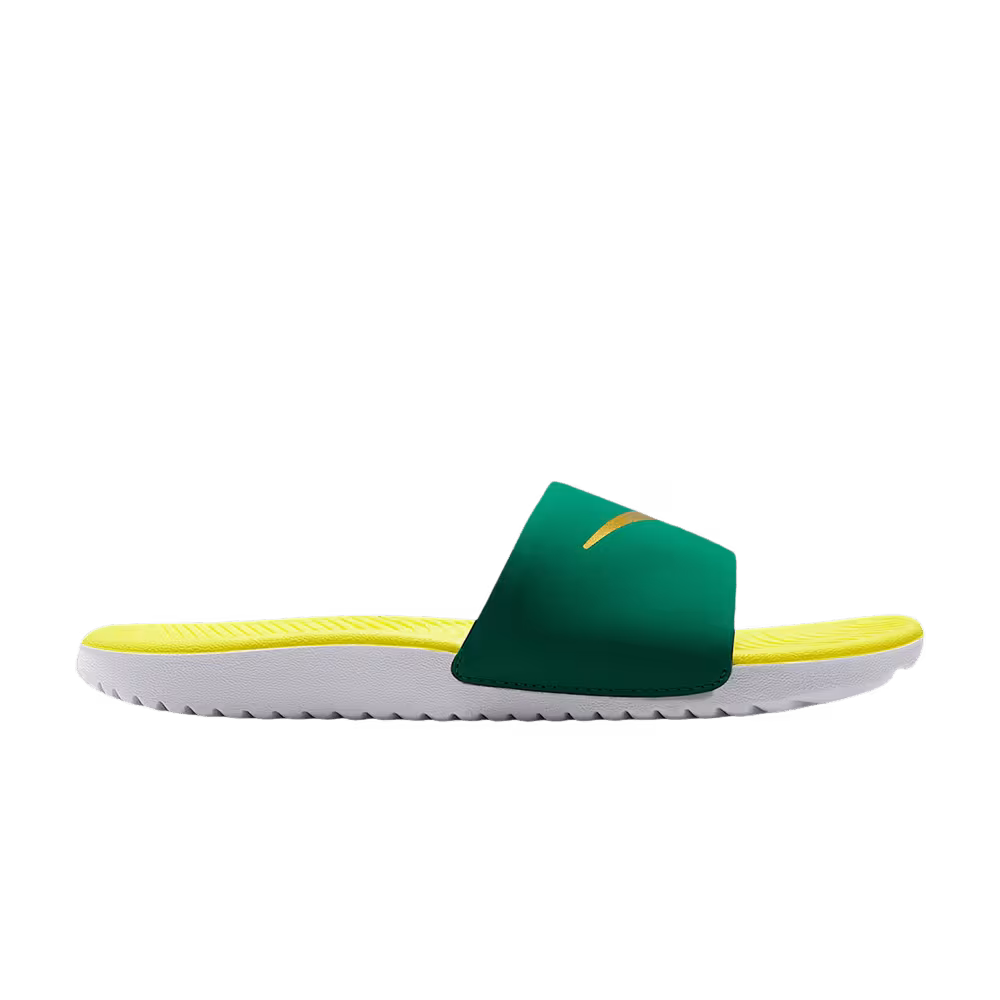 Nike Kawa Slide GS Malachite Sonic Yellow