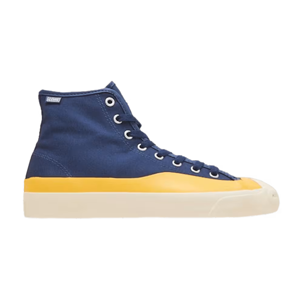 Pop Trading Company x Converse Jack Purcell Pro High Navy Yellow