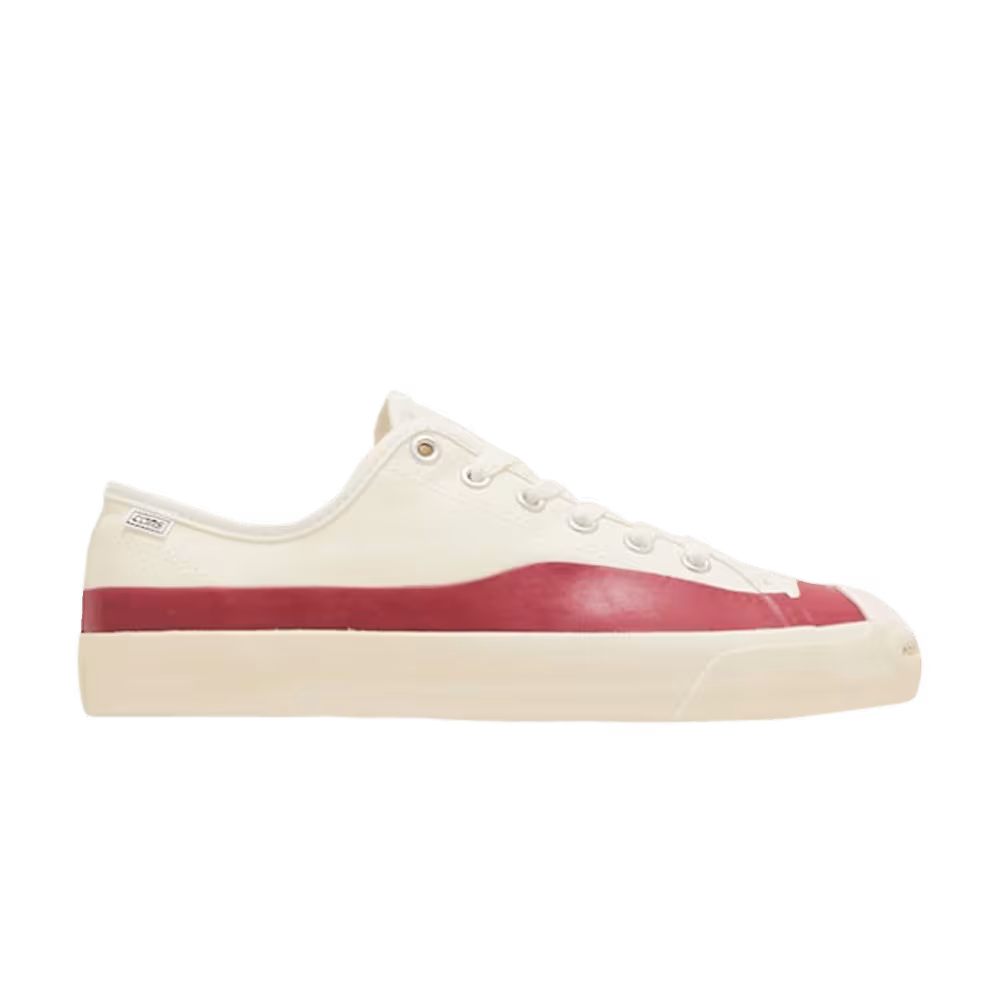 Pop Trading Company x Converse Jack Purcell Pro Low Egret Red