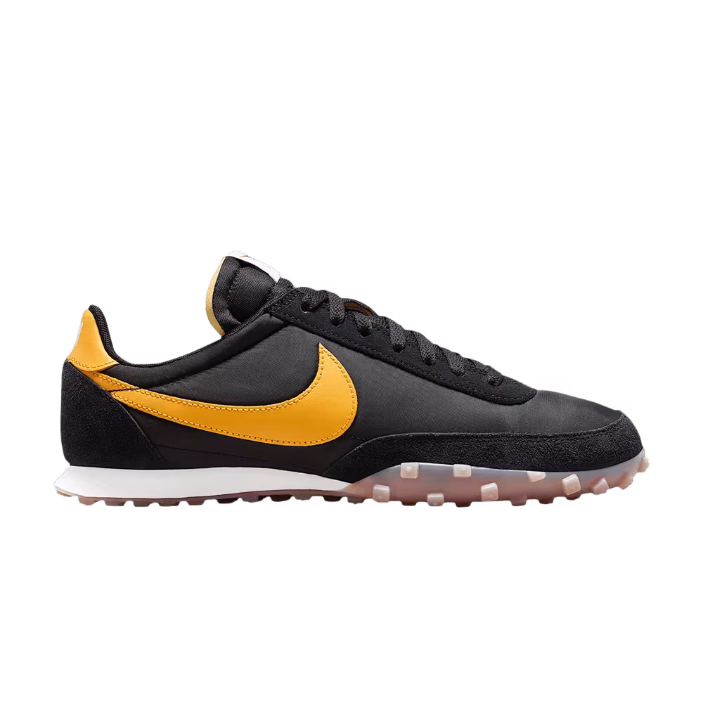 Nike Waffle Racer Black Sail Gum University Gold