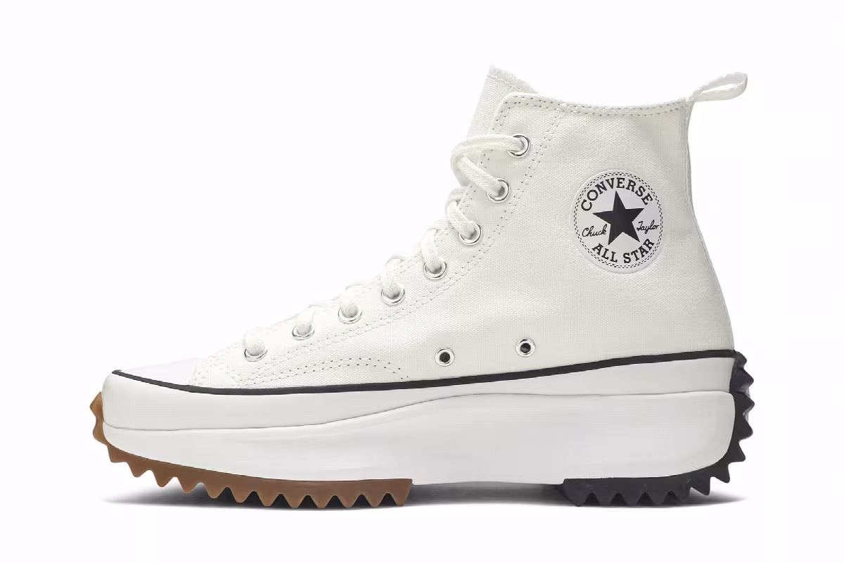 Converse Run Star Hike High White Black Gum, view 4