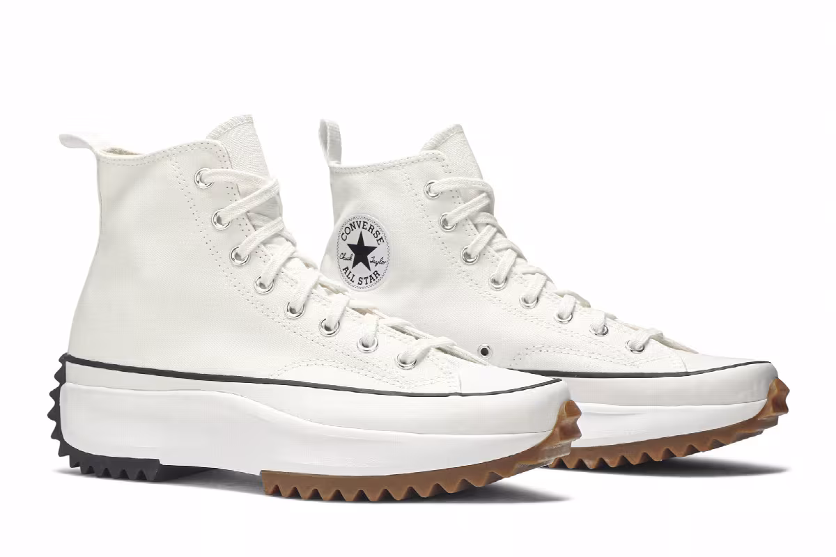 Converse Run Star Hike High White Black Gum, view 9