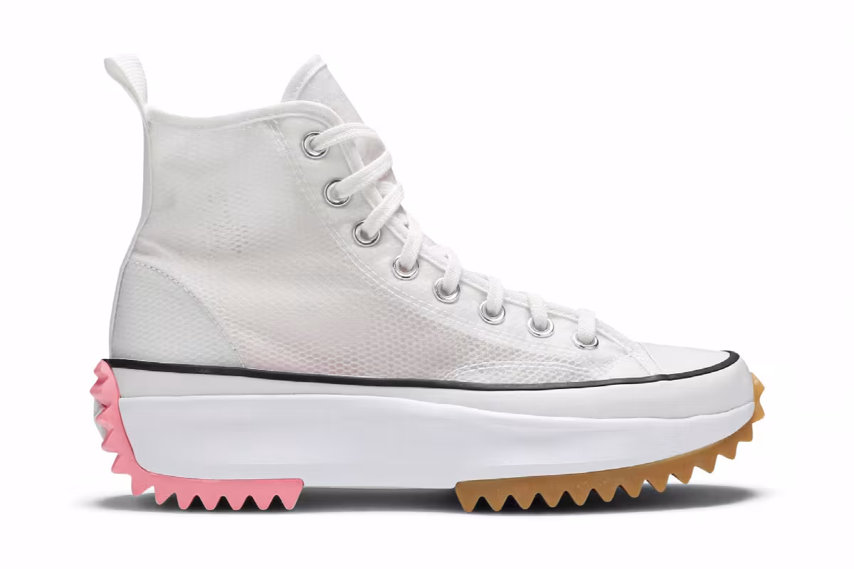 Converse Run Star Hike High Concrete Heat - White, view 2