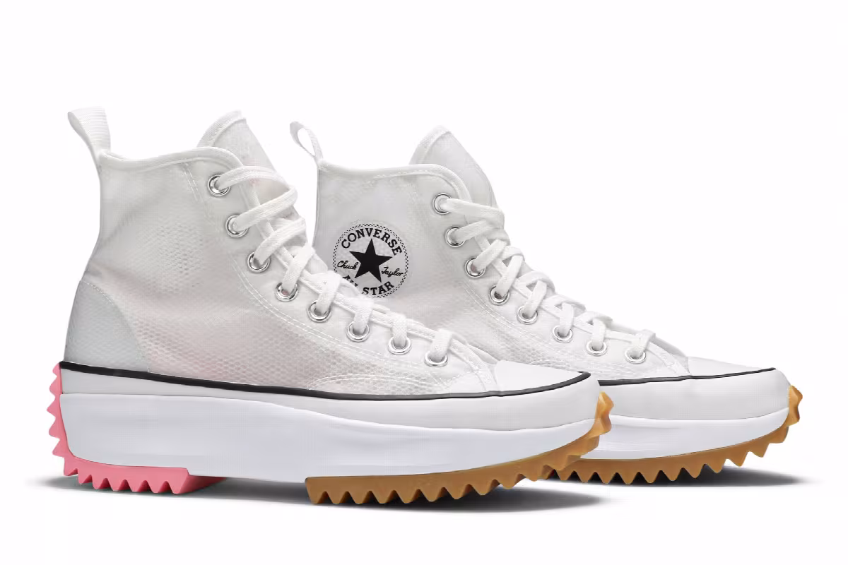 Converse Run Star Hike High Concrete Heat - White, view 9
