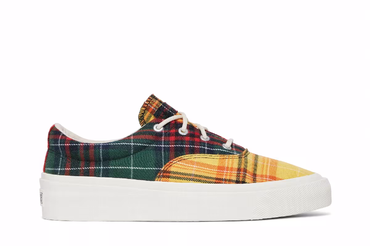 Converse Skid Grip Low Twisted Plaid - Egret, view 2