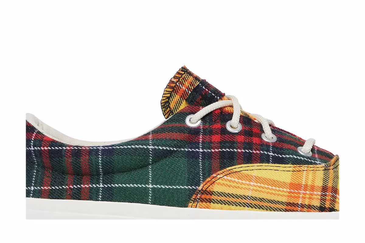 Converse Skid Grip Low Twisted Plaid - Egret, view 3