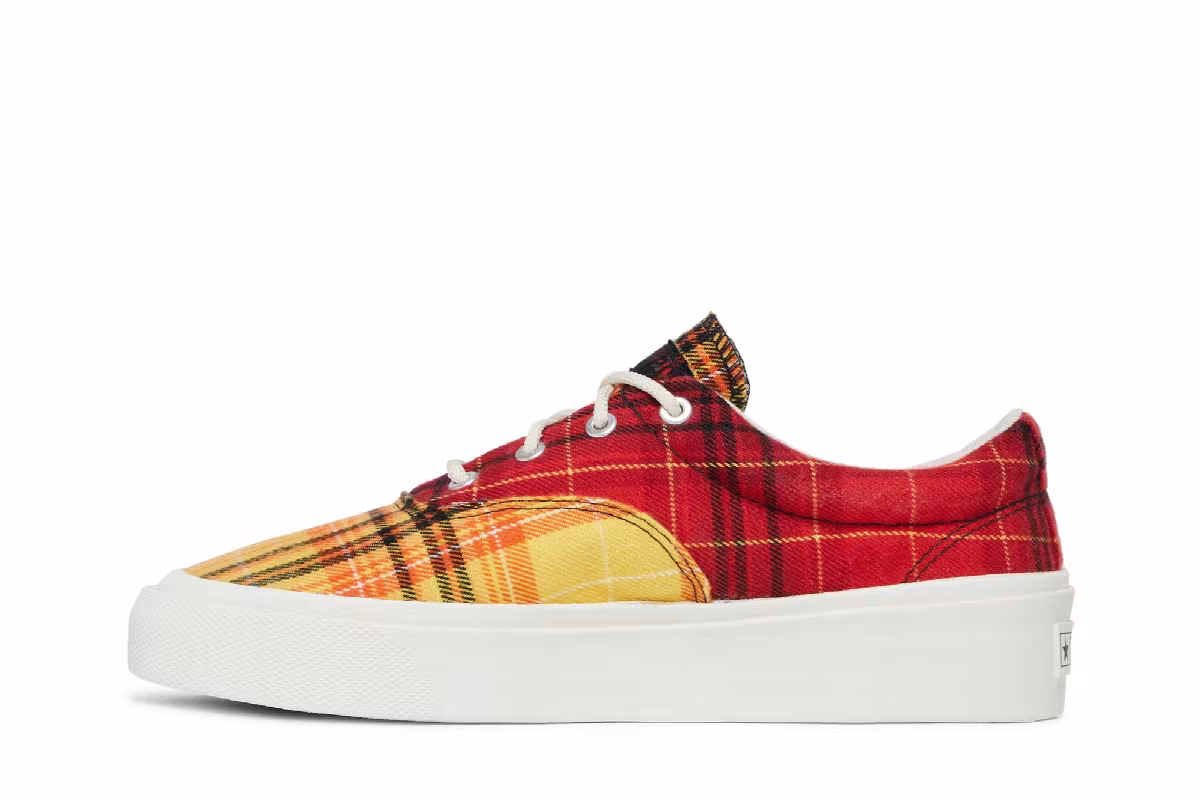 Converse Skid Grip Low Twisted Plaid - Egret, view 4