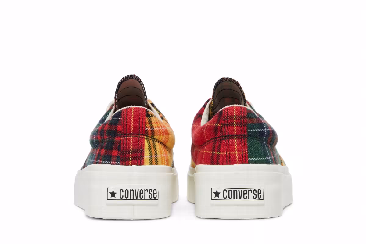 Converse Skid Grip Low Twisted Plaid - Egret, view 7