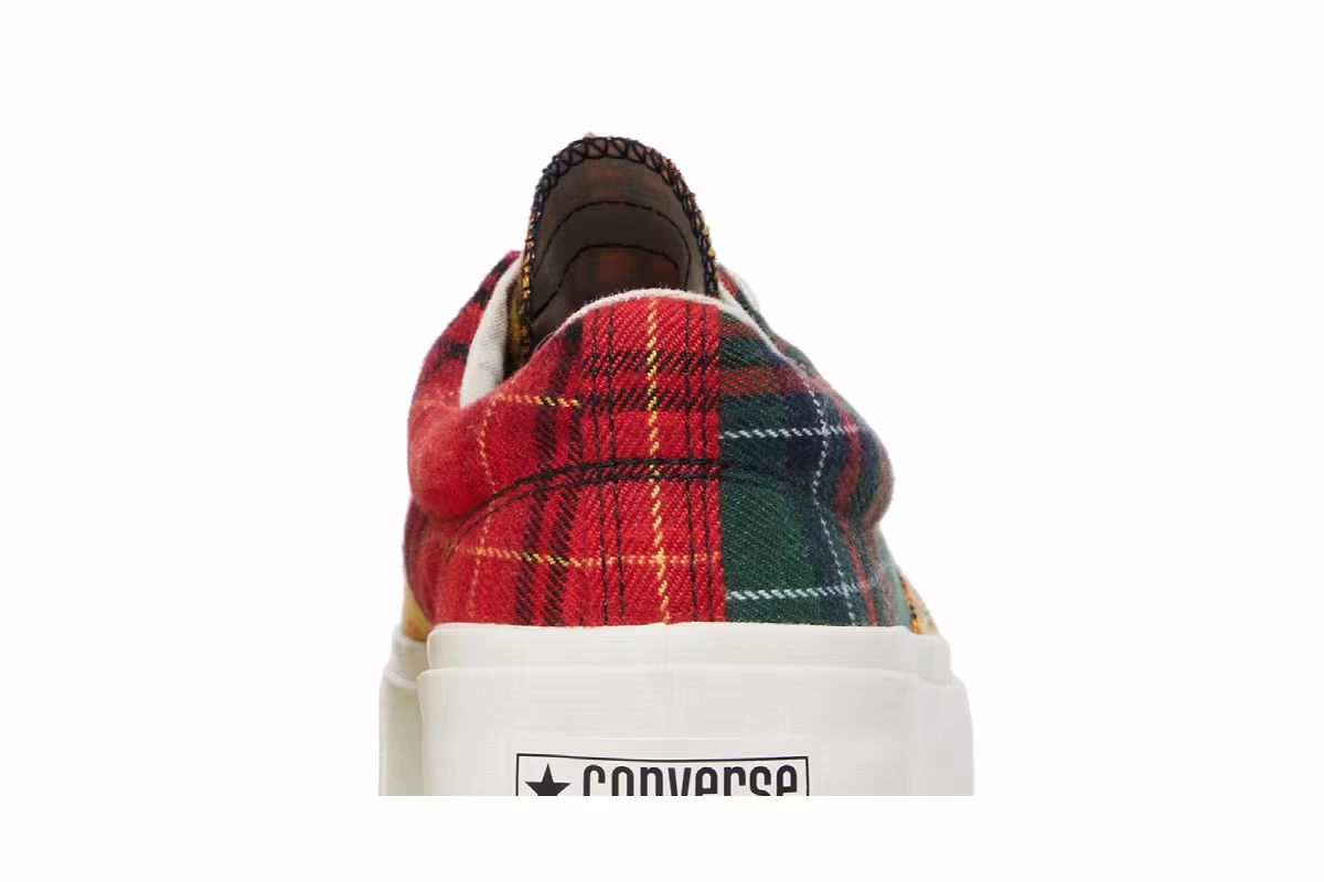 Converse Skid Grip Low Twisted Plaid - Egret, view 8