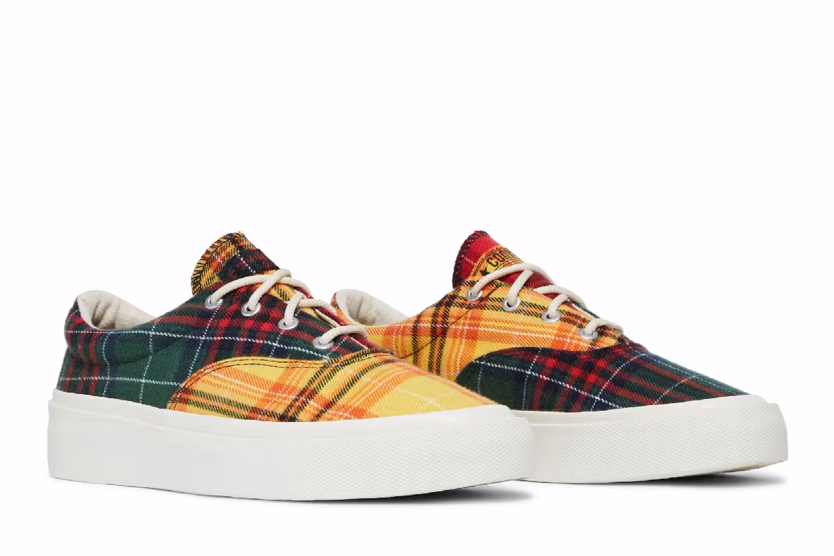 Converse Skid Grip Low Twisted Plaid - Egret, view 9
