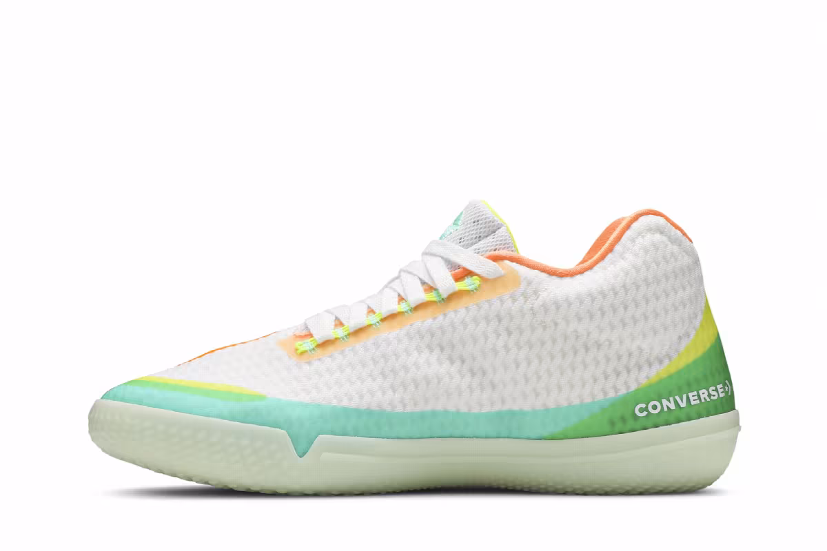 Converse All Star BB Evo Mid Hi-Vis Collection - White Green Glow, view 4