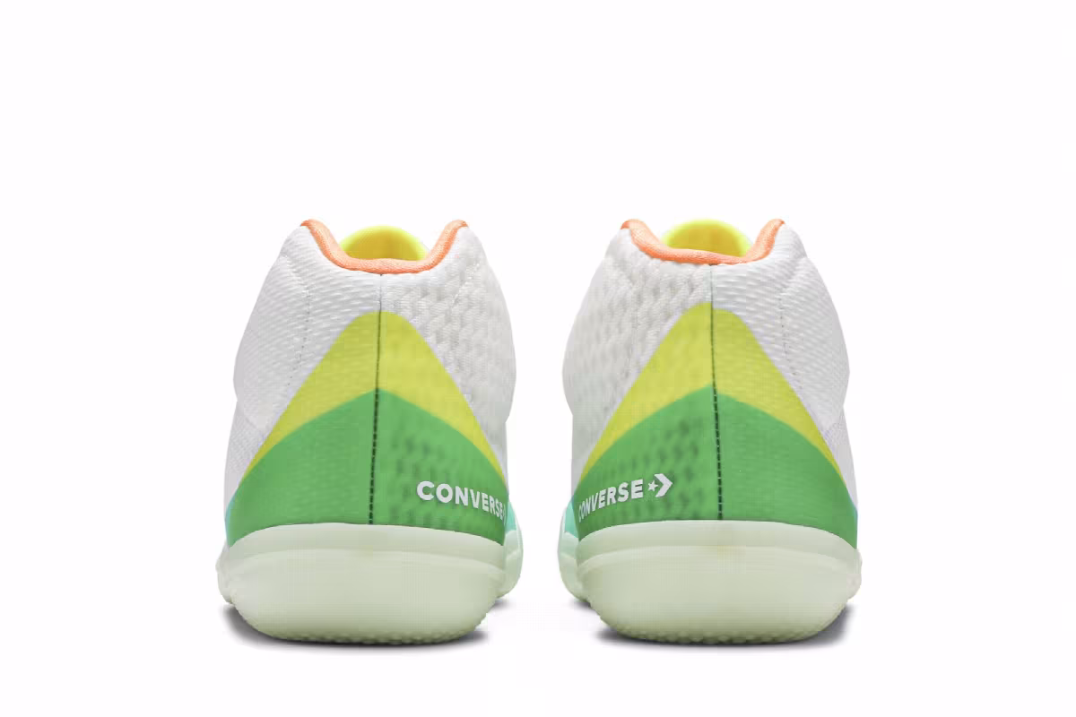 Converse All Star BB Evo Mid Hi-Vis Collection - White Green Glow, view 7