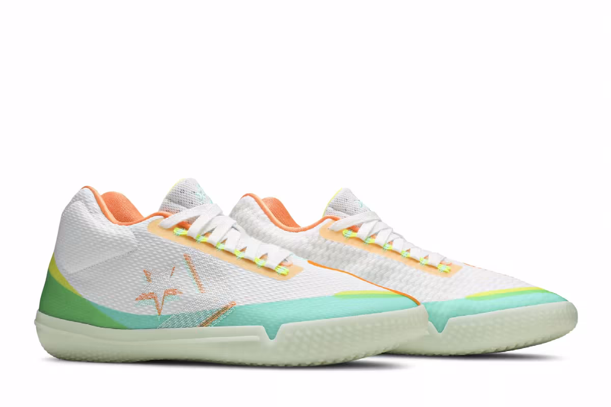 Converse All Star BB Evo Mid Hi-Vis Collection - White Green Glow, view 9
