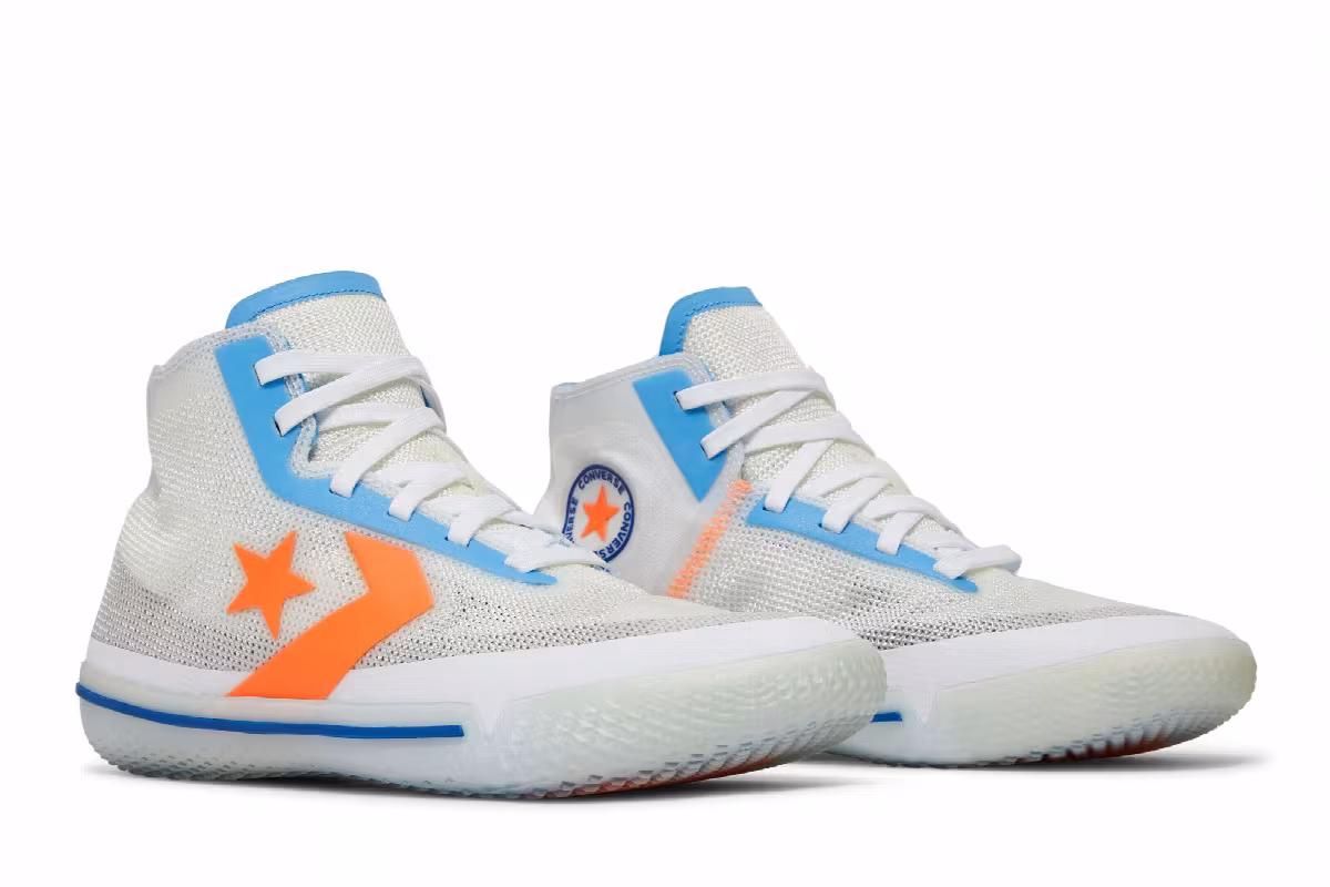 Converse All Star Pro BB High Solstice - White Royal Orange, view 9