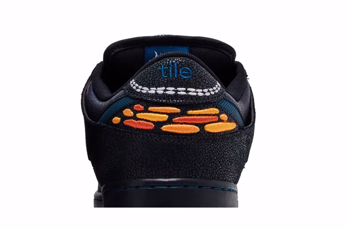 Bluetile x Nike SB Dunk Black Marina White, view 8