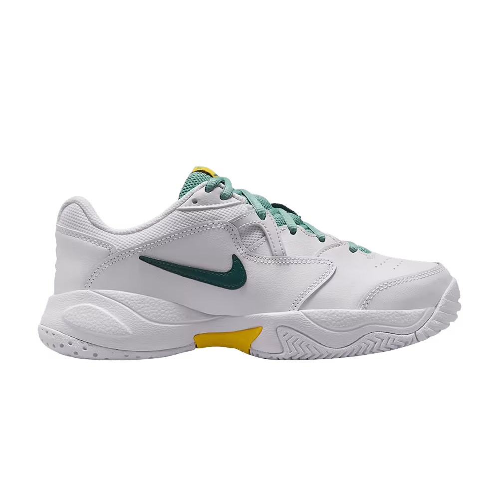 Nike Court Jr. Lite 2 GS White Healing Jade Speed Yellow