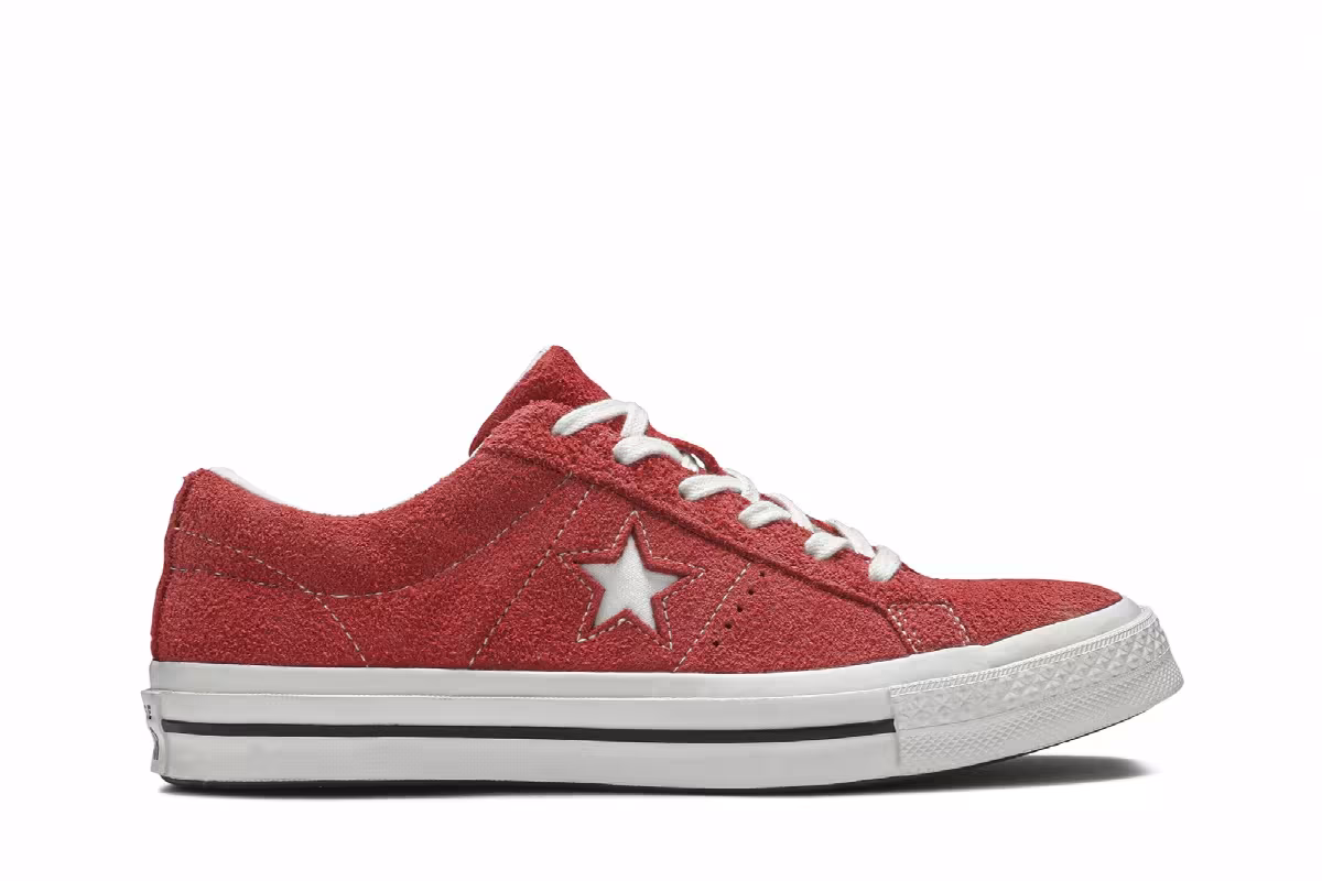 Converse One Star Ox Red Suede, view 2